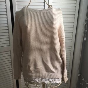 soft floral lace sweater